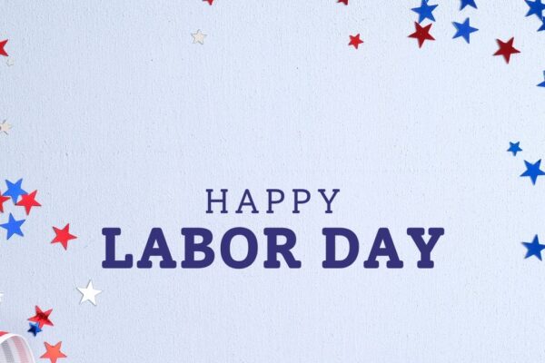 Blue modern Happy Labor day Instagram post